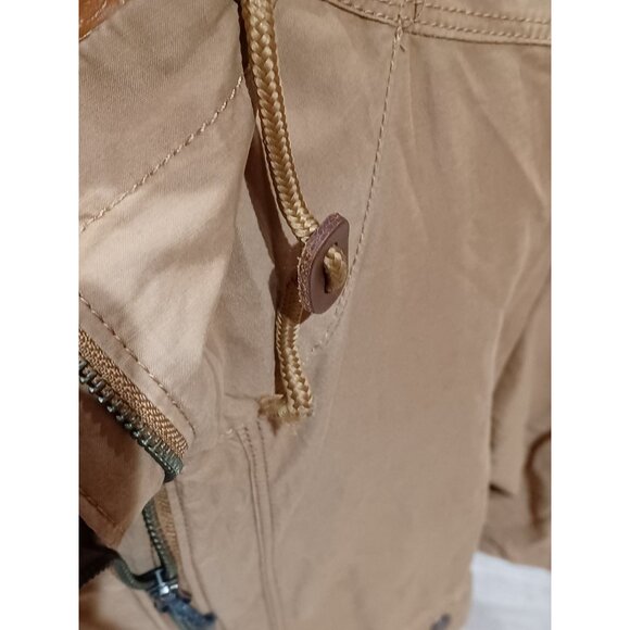 Columbia Mens Tan Water-Resistant Hooded Jacket 3X Lightweight Cotton Nylon - Picture 3 of 8